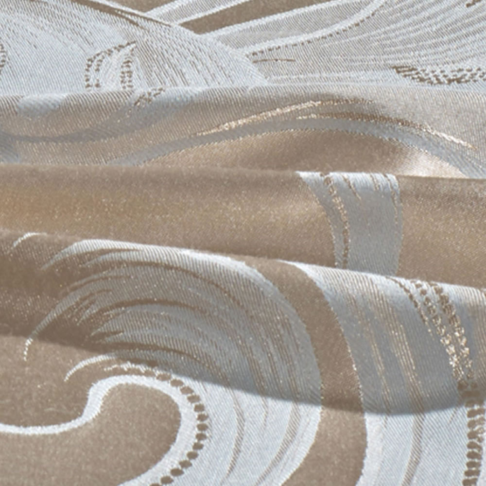 Royal Jacquard Luxury Bedding — close-up of champagne jacquard fabric weave